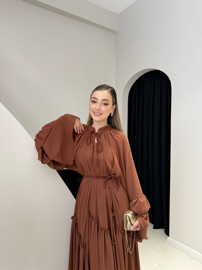 BBC HÜMA ELBİSE KİREMİT