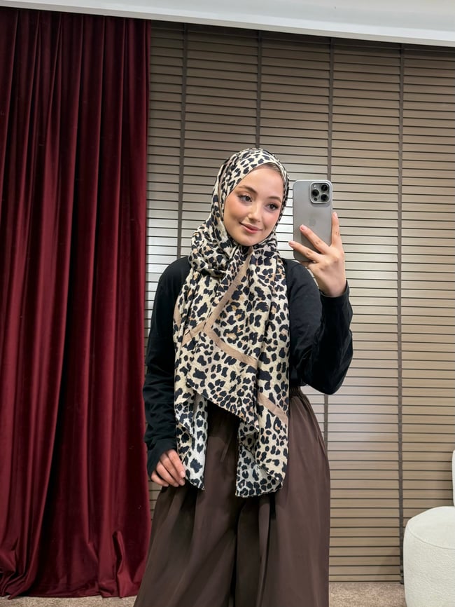 BBC LEOPAR DESEN ŞAL