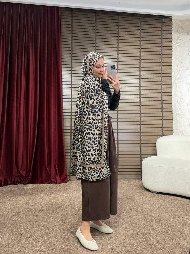 BBC LEOPAR DESEN ŞAL