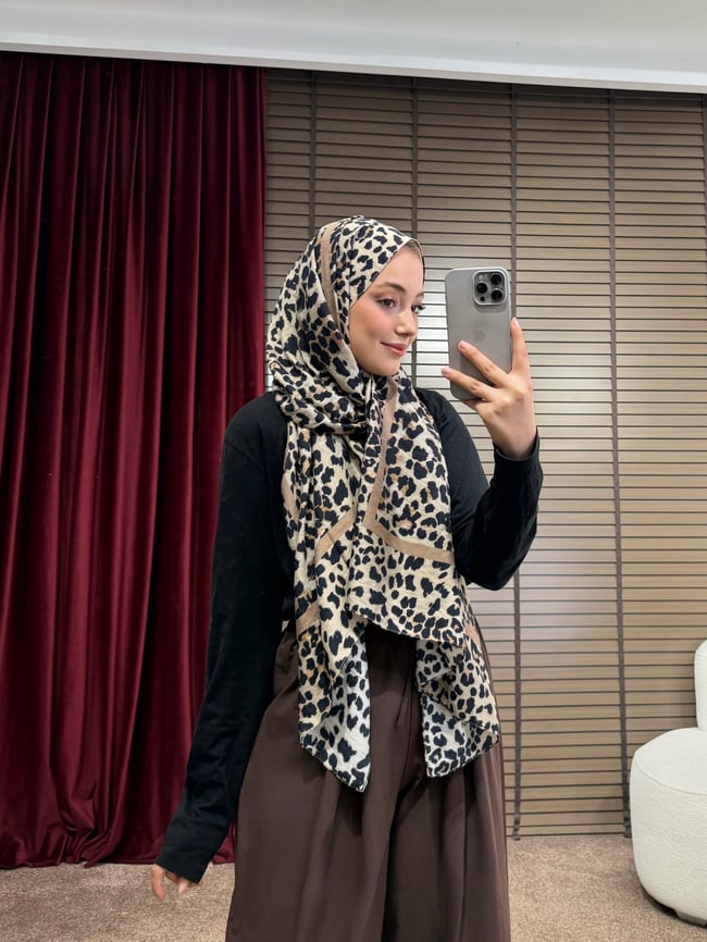 BBC LEOPAR DESEN ŞAL