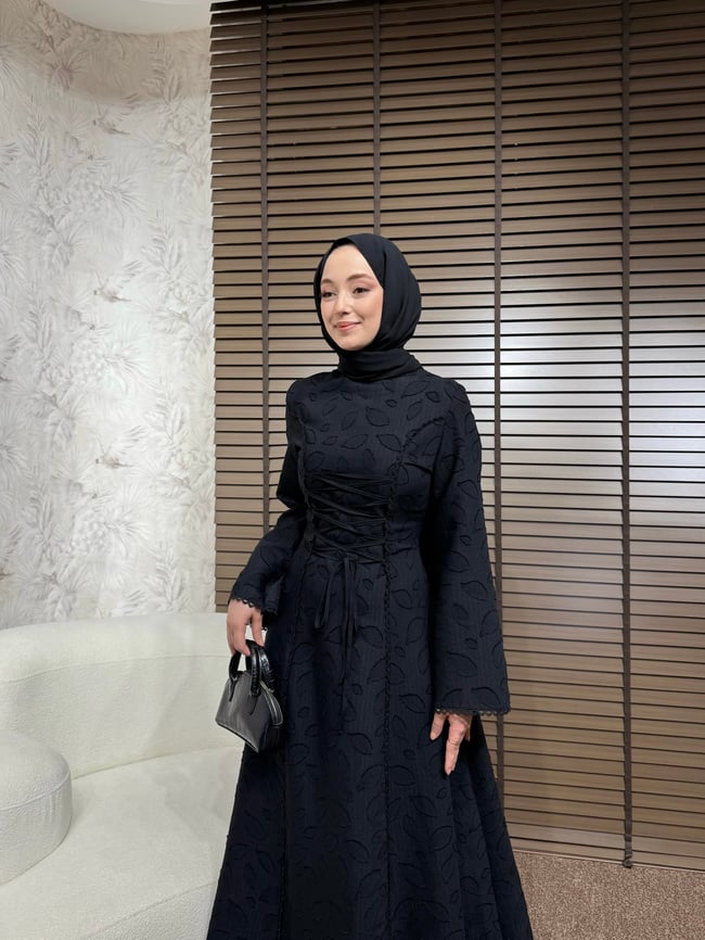 BBC LİLYA ELBİSE - SİYAH