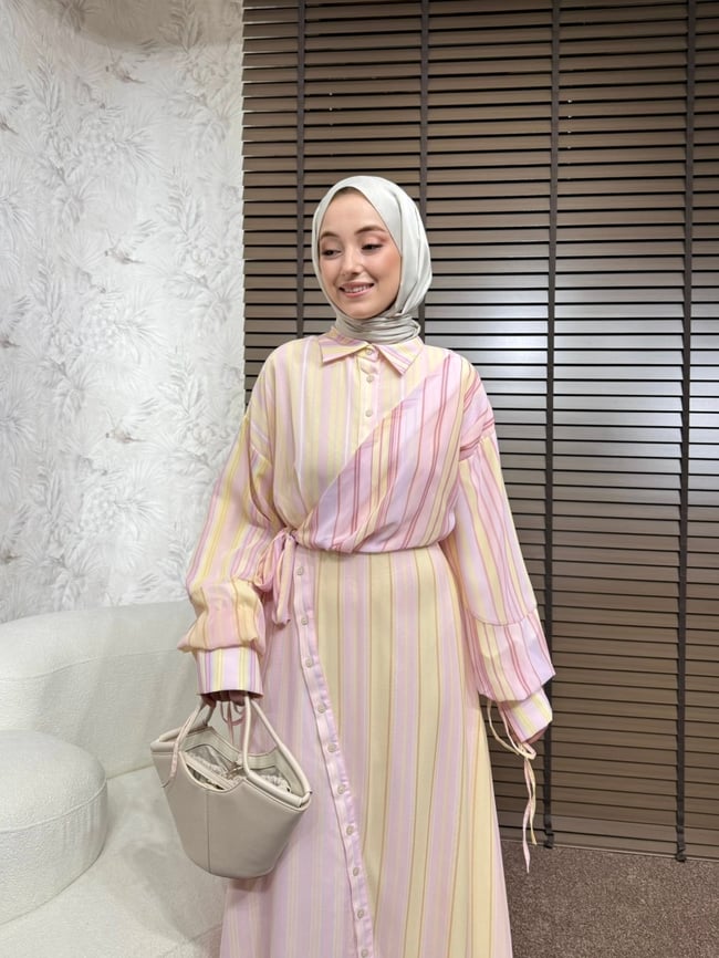 BBC MARELA ELBİSE-PEMBE