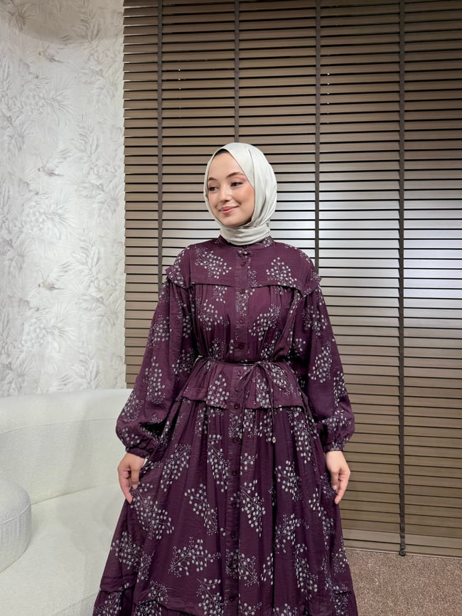 BBC MAYELLA ELBİSE-BORDO