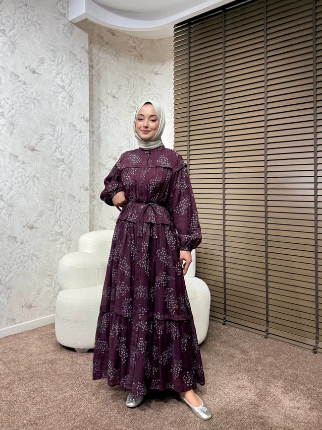 BBC MAYELLA ELBİSE-BORDO