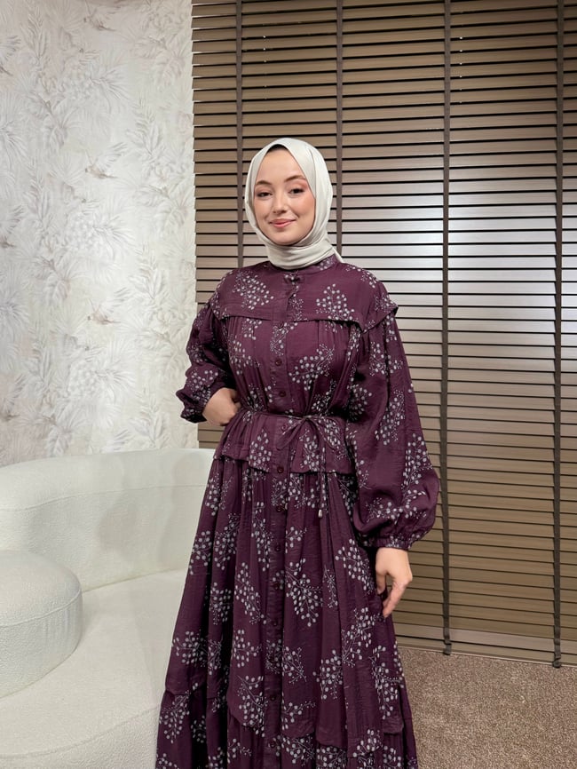 BBC MAYELLA ELBİSE-BORDO