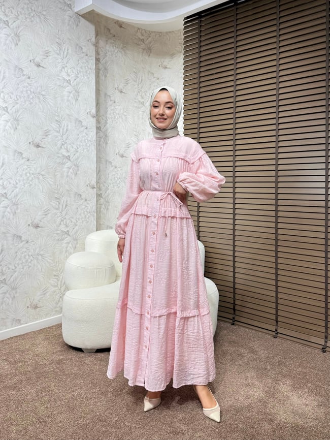 BBC MAYELLA ELBİSE-PEMBE