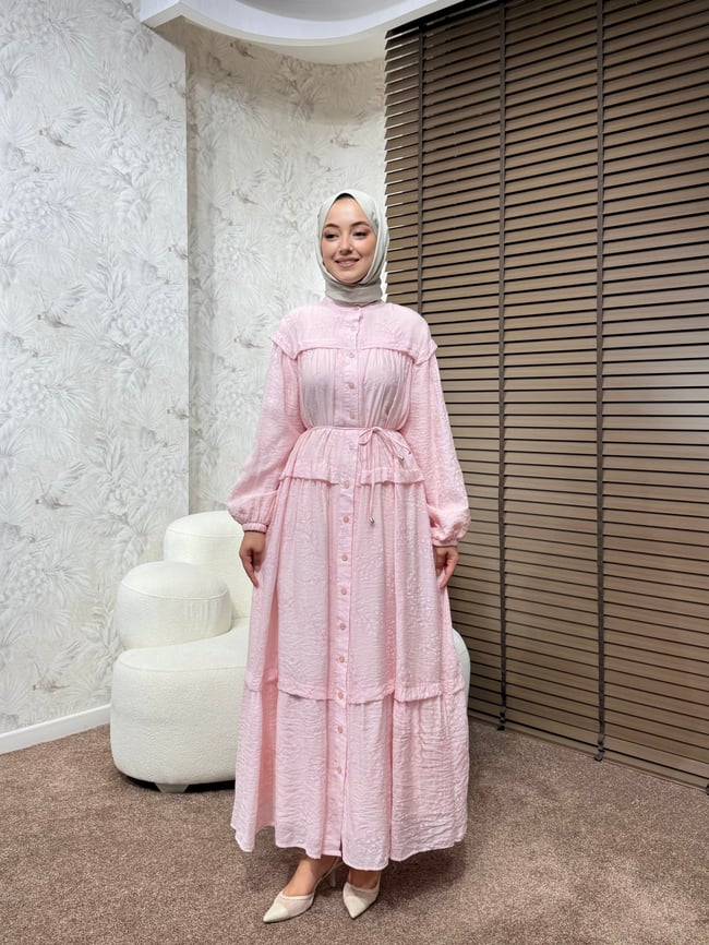 BBC MAYELLA ELBİSE-PEMBE