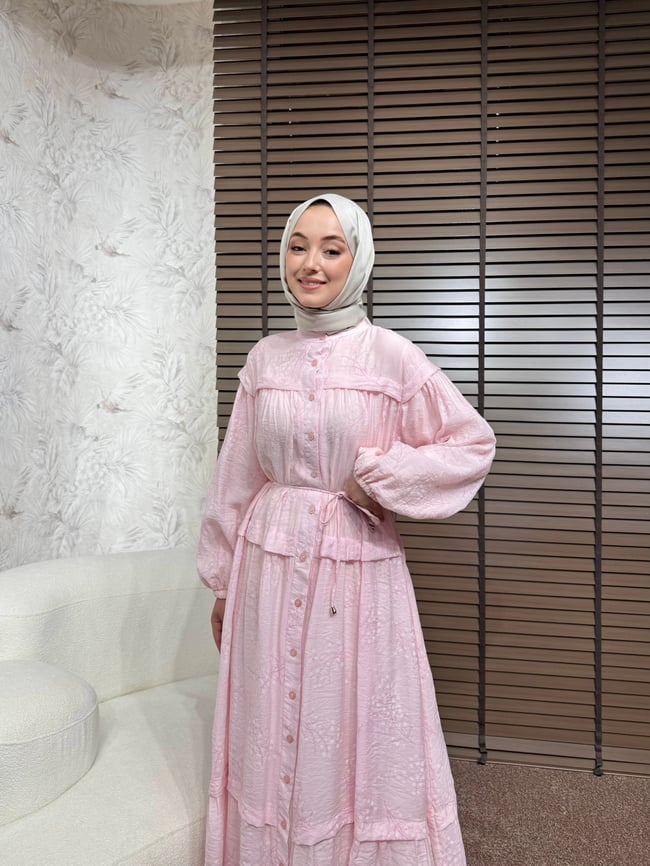 BBC MAYELLA ELBİSE-PEMBE