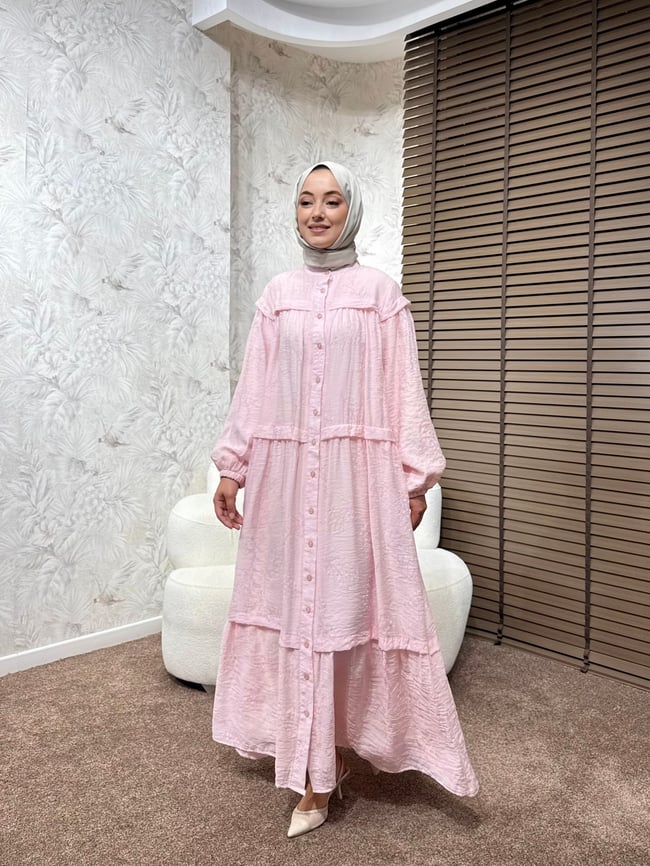 BBC MAYELLA ELBİSE-PEMBE