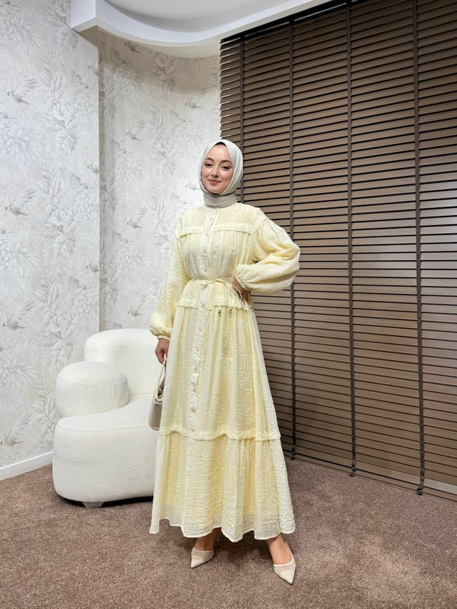 BBC MAYELLA ELBİSE-SARI 