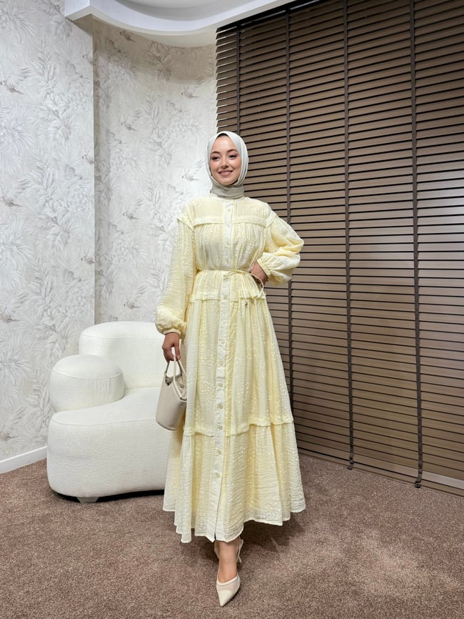 BBC MAYELLA ELBİSE-SARI 