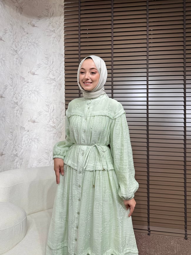 BBC MAYELLA ELBİSE-YEŞİL