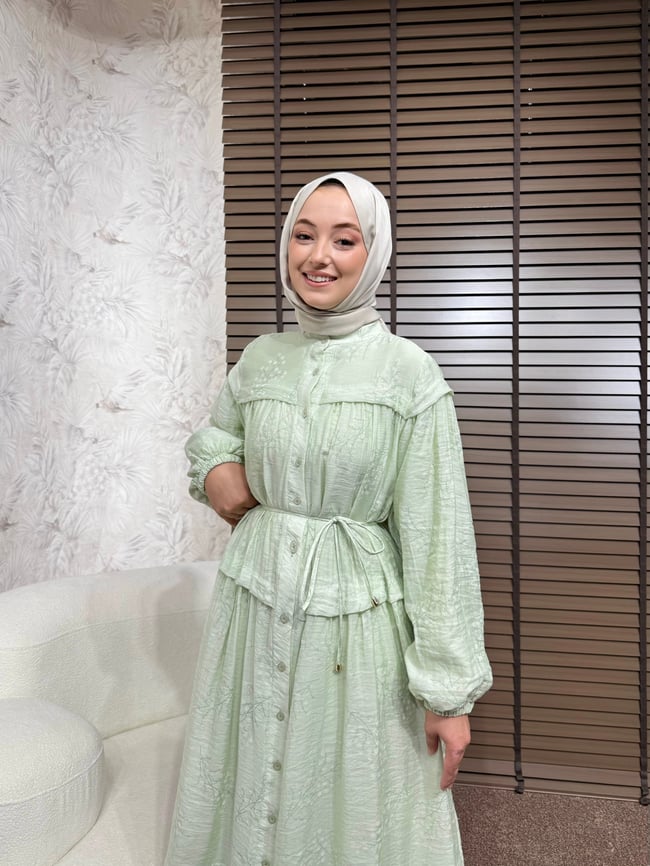 BBC MAYELLA ELBİSE-YEŞİL