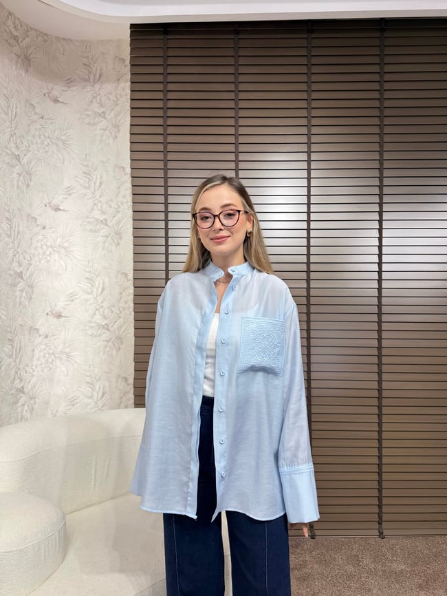 BBC MELİNA GÖMLEK-MAVİ