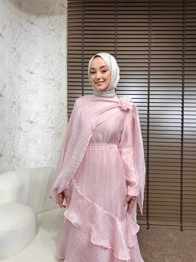 BBC NAYERA ELBİSE-PEMBE