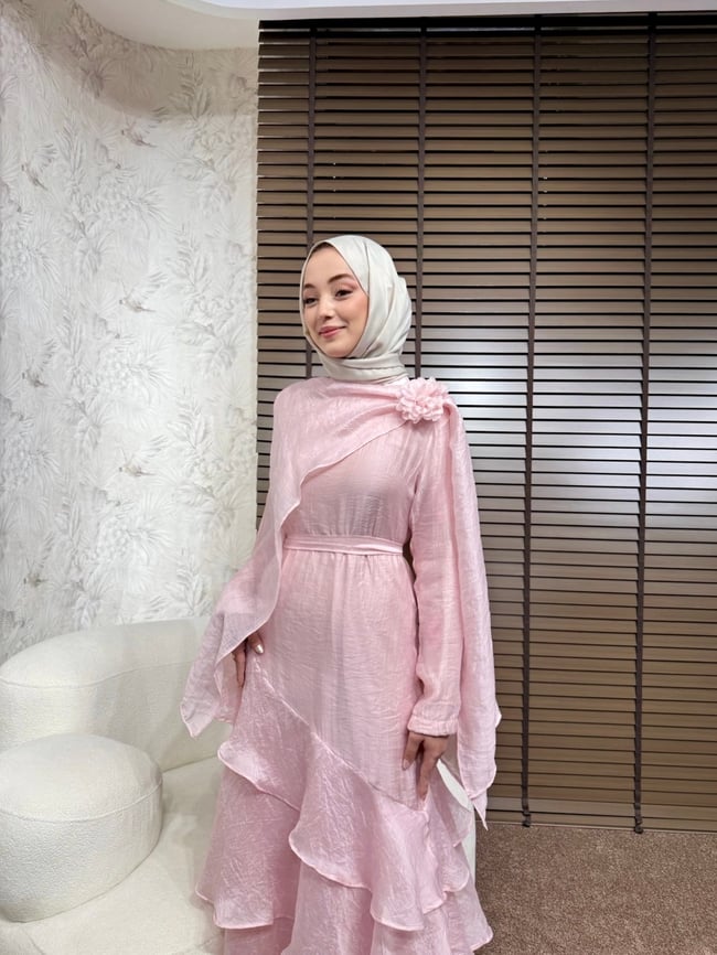 BBC NAYERA ELBİSE-PEMBE