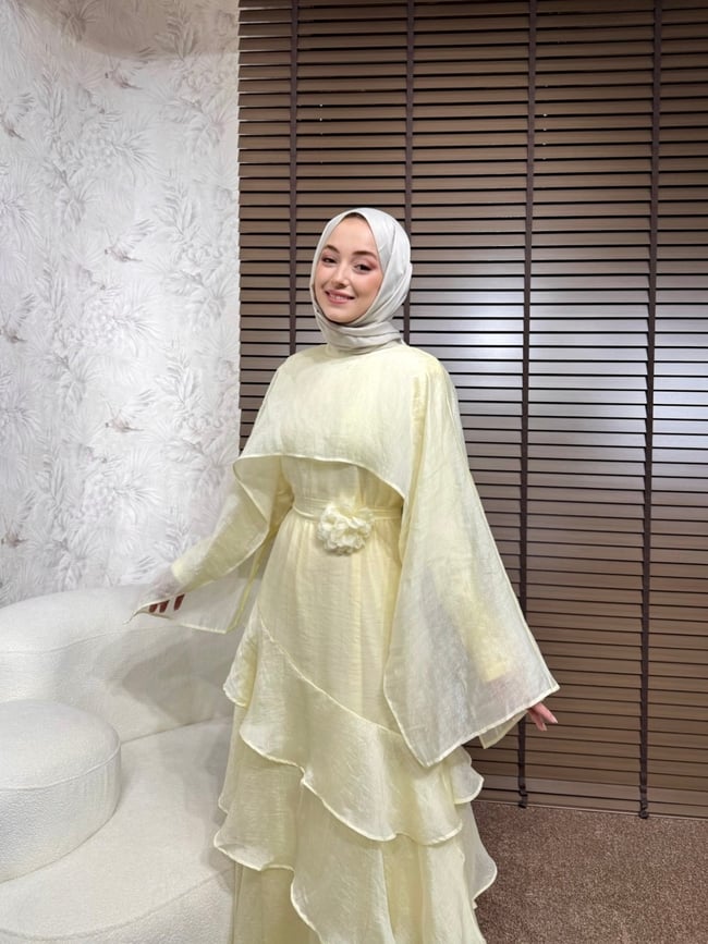 BBC NAYERA ELBİSE-SARI