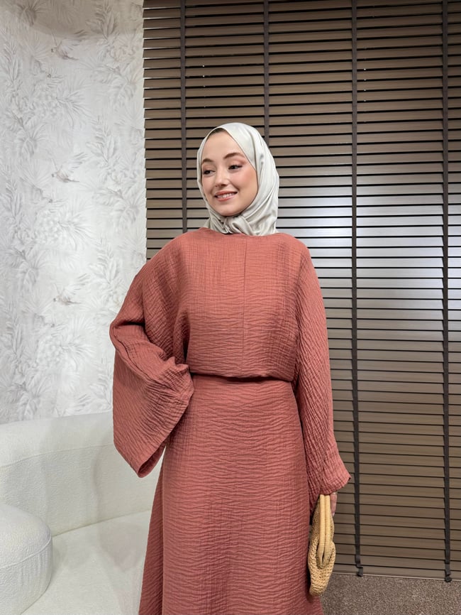 BBC QİTRA ELBİSE-KİREMİT