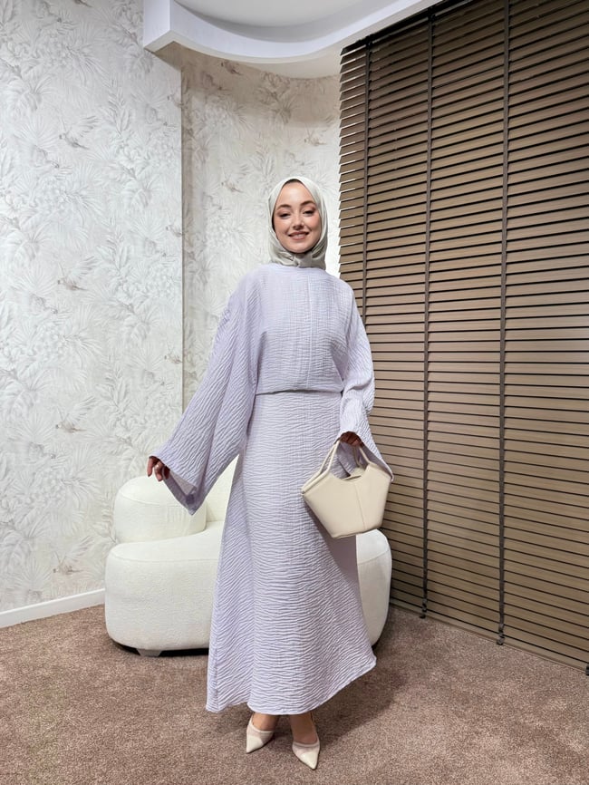 BBC QİTRA ELBİSE-LİLA