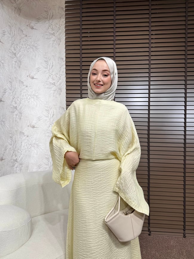 BBC QİTRA ELBİSE-SARI