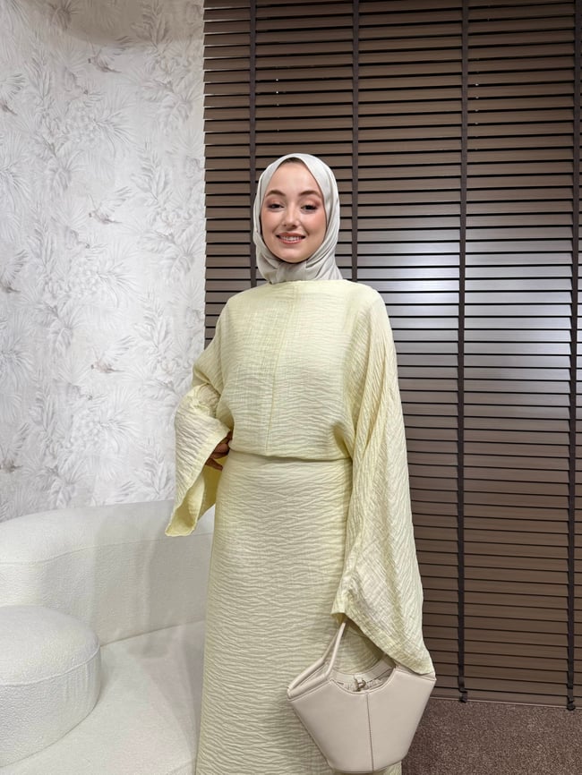 BBC QİTRA ELBİSE-SARI