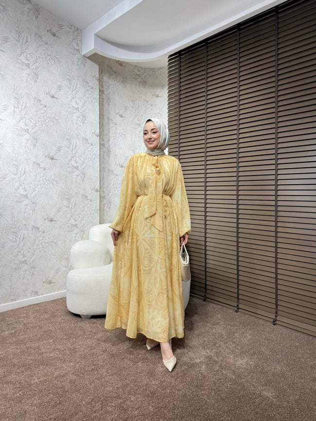 BBC SOLEA ELBİSE-SARI