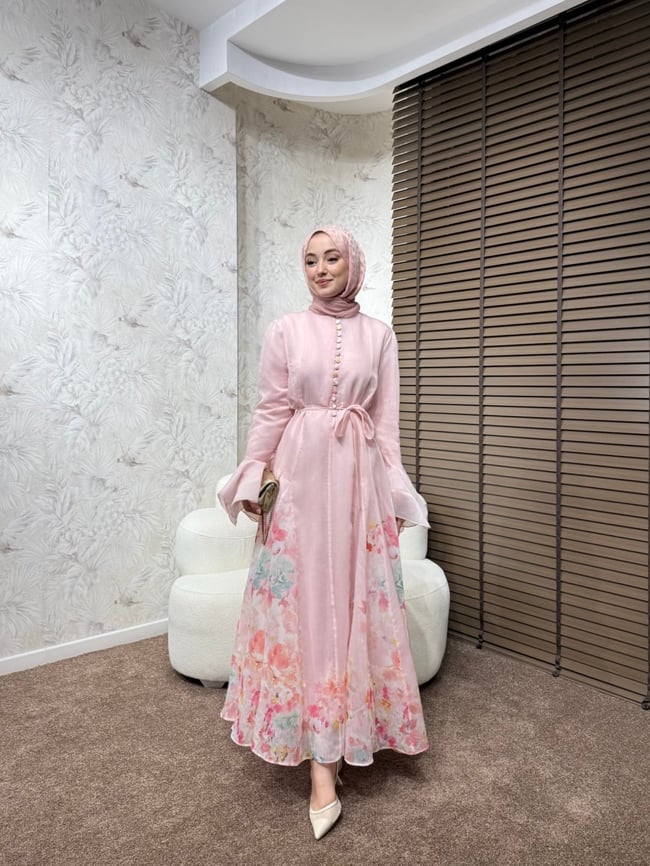 BBC STELLA ELBİSE -PEMBE