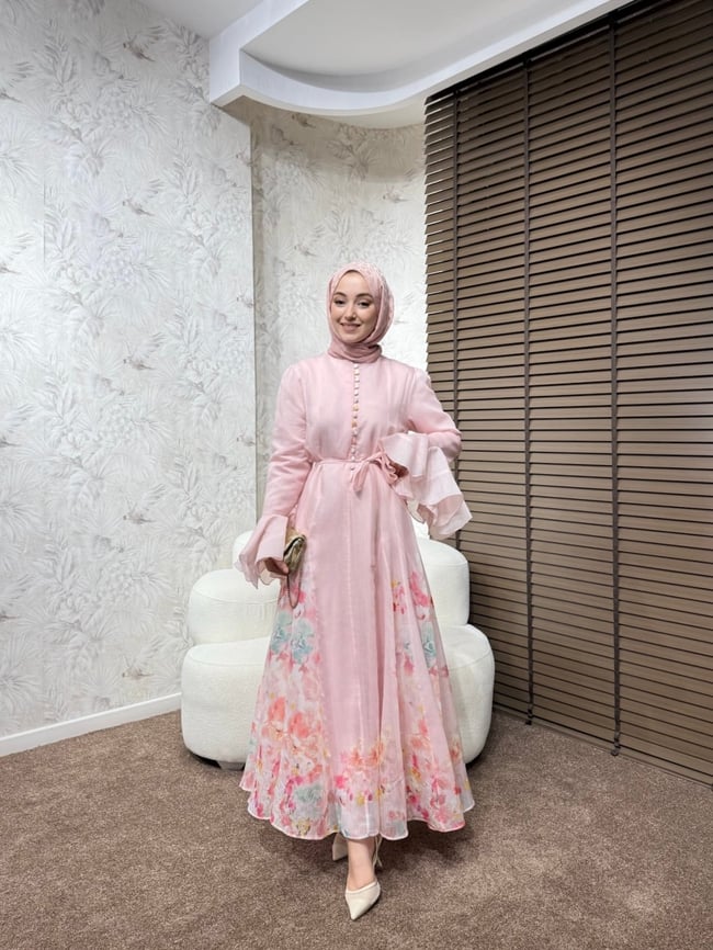 BBC STELLA ELBİSE -PEMBE