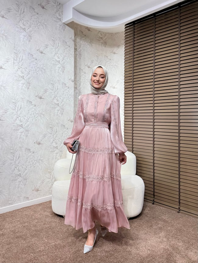 BBC VALERY İTHAL ELBİSE - PEMBE