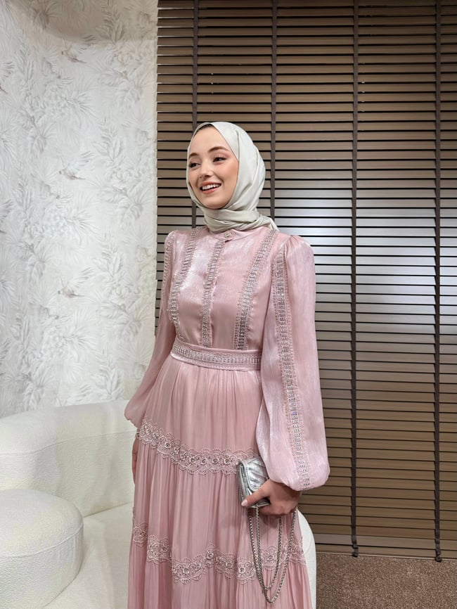 BBC VALERY İTHAL ELBİSE - PEMBE