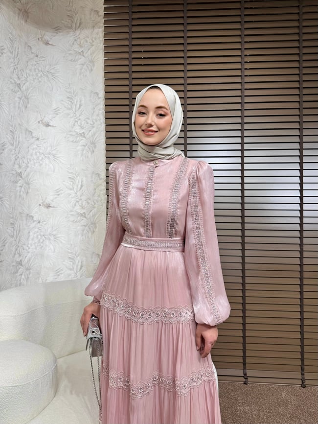 BBC VALERY İTHAL ELBİSE - PEMBE