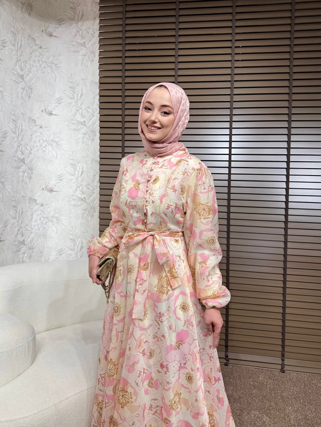 BBC VELVORA ELBİSE - PEMBE