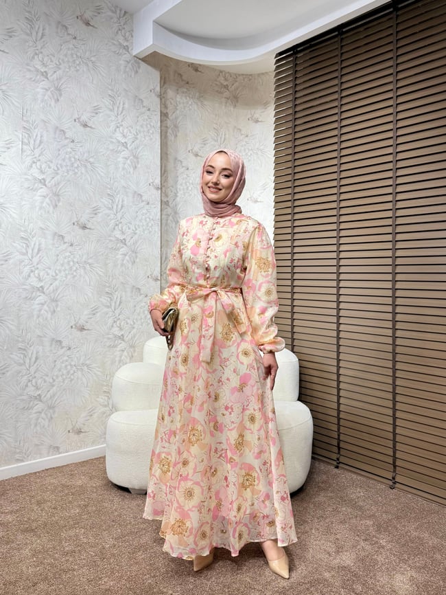 BBC VELVORA ELBİSE - PEMBE