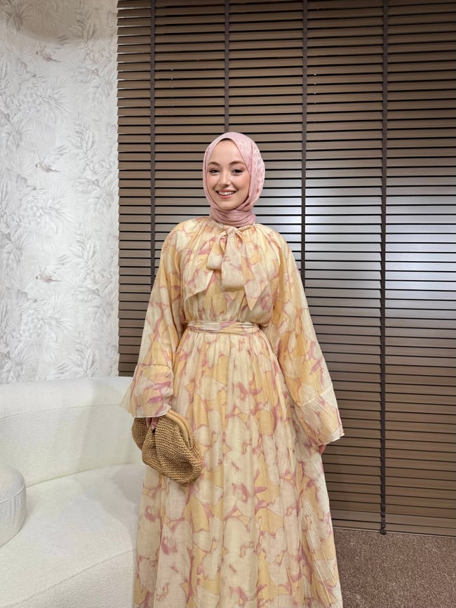 BBC VİNTA ELBİSE - PEMBE