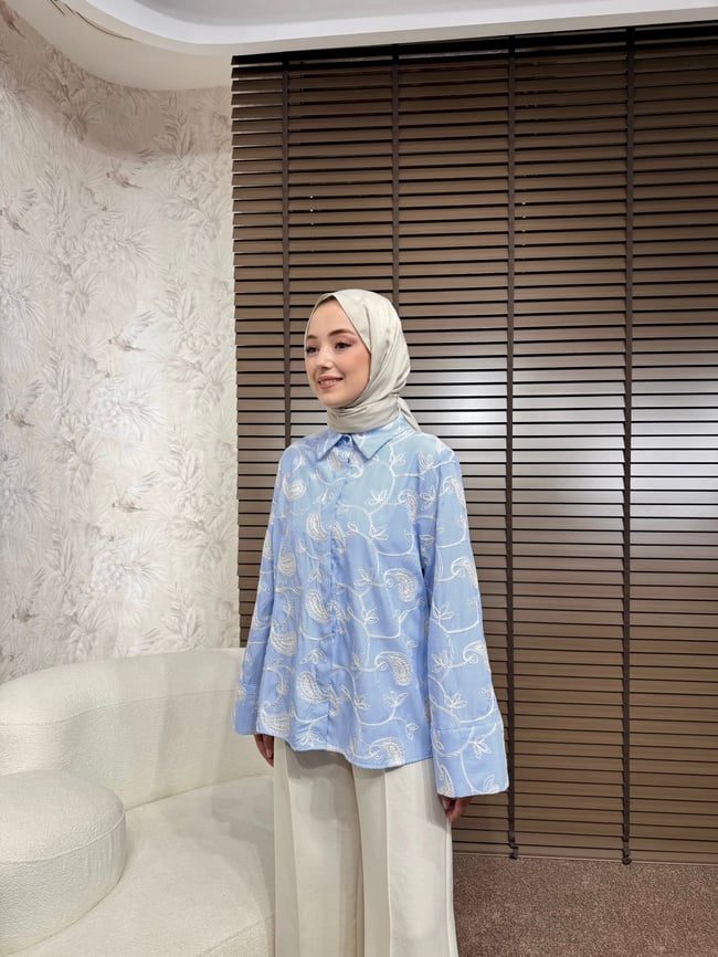 BBC WOME GÖMLEK-MAVİ
