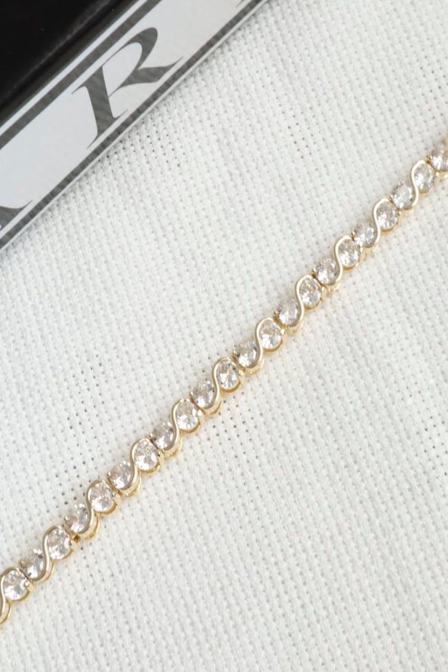 Kadın Bileklik Kararmaz 14k Altın Renk Vip Seri İthal S Model Suyolu Bileklik