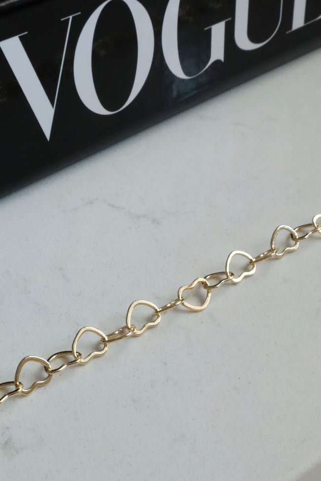 Kadın Kolye Kararmaz 14k Altın Renk Vip Seri İthal Kalp Zincir Kolye