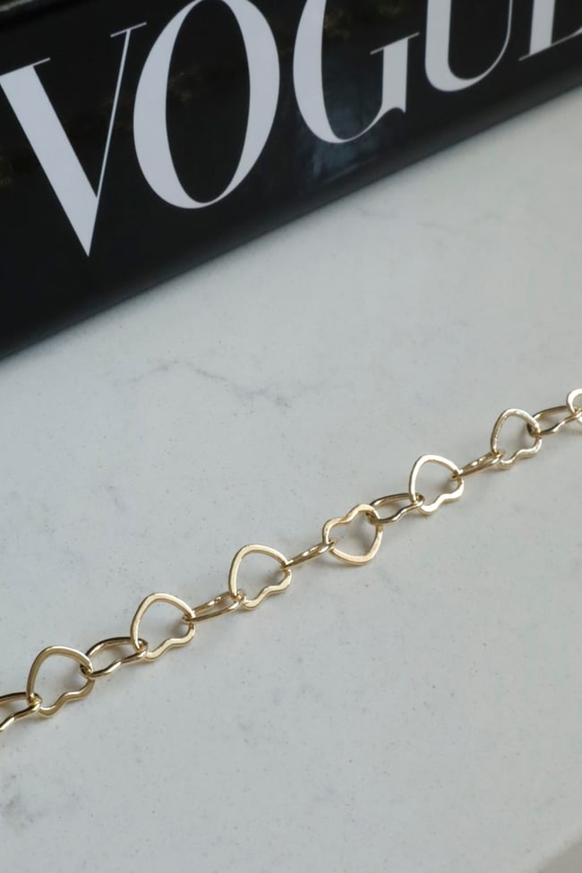 Kadın Kolye Kararmaz 14k Altın Renk Vip Seri İthal Kalp Zincir Kolye