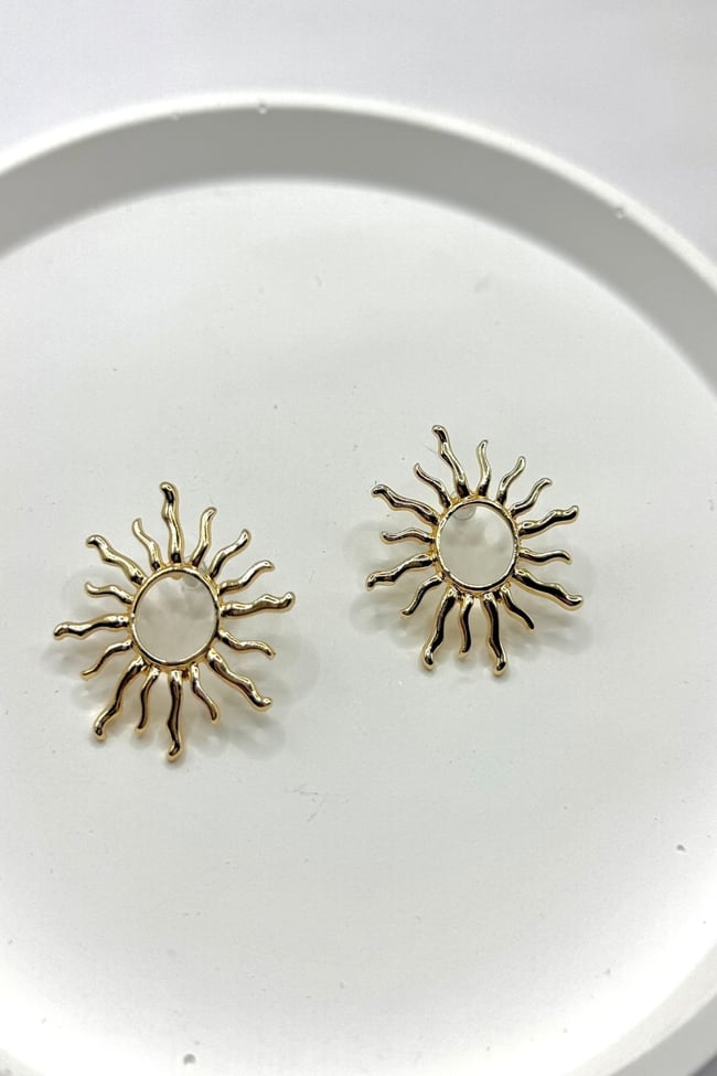 Kadın Küpe İçi Boş Güneş Model Küpe