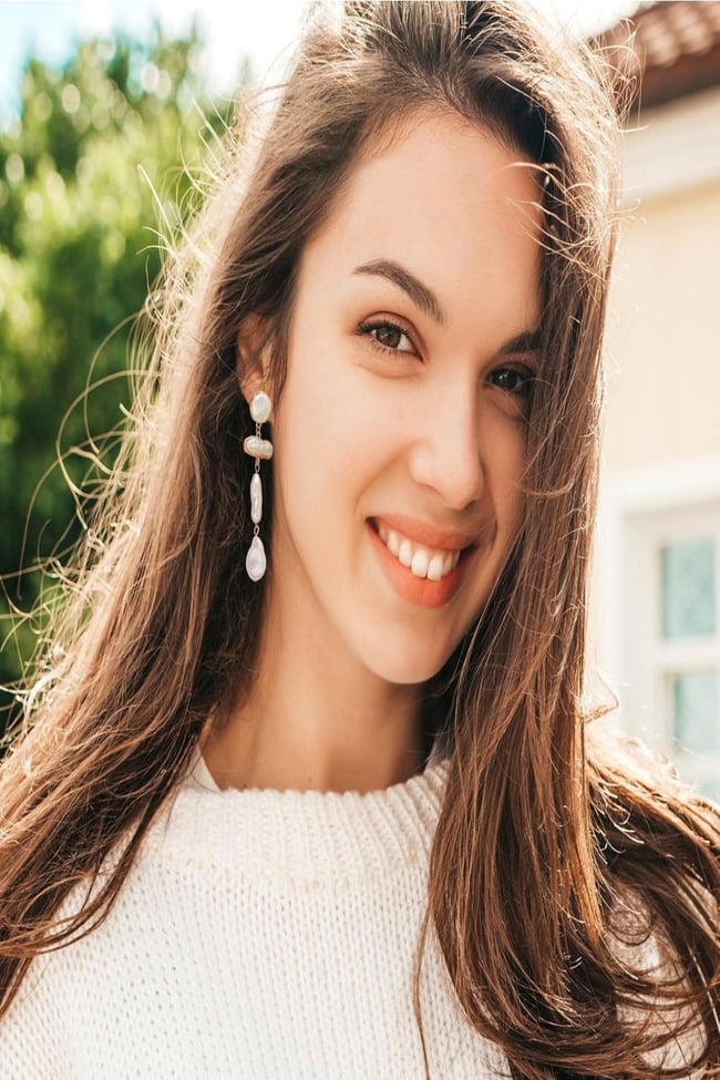 Kadın Küpe İthal Özel Seri Barok Daire Çubuk Damla Model Sallantı Kararmaz Küpe