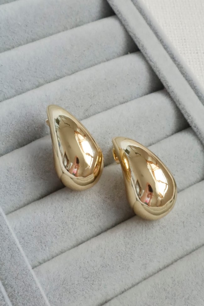 Kadın Küpe Kararmaz 14k Renk Vip Seri Marka Model 3cm Küpe