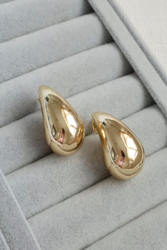 Kadın Küpe Kararmaz 14k Renk Vip Seri Marka Model 3cm Küpe