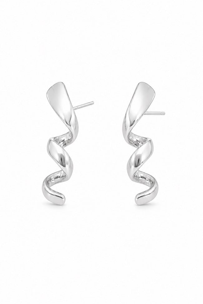 Kadın Küpe Kıvrım 2.5cm Küpe