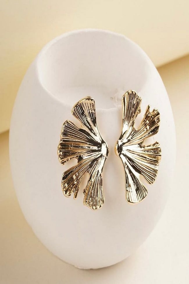 Kadın Küpe Leaf Tasarım Küpe 2,5cm