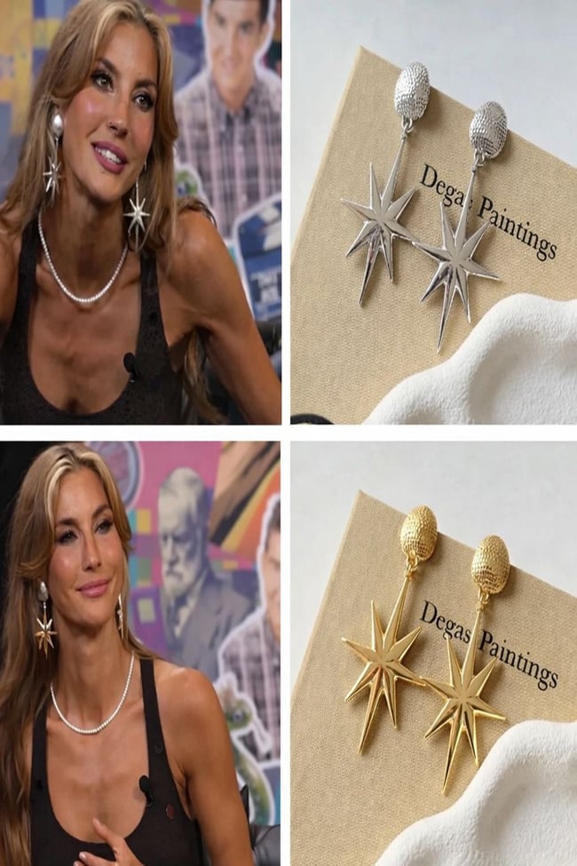 Kadın Küpe Vip Tasarım Sallantılı Stary Küpe