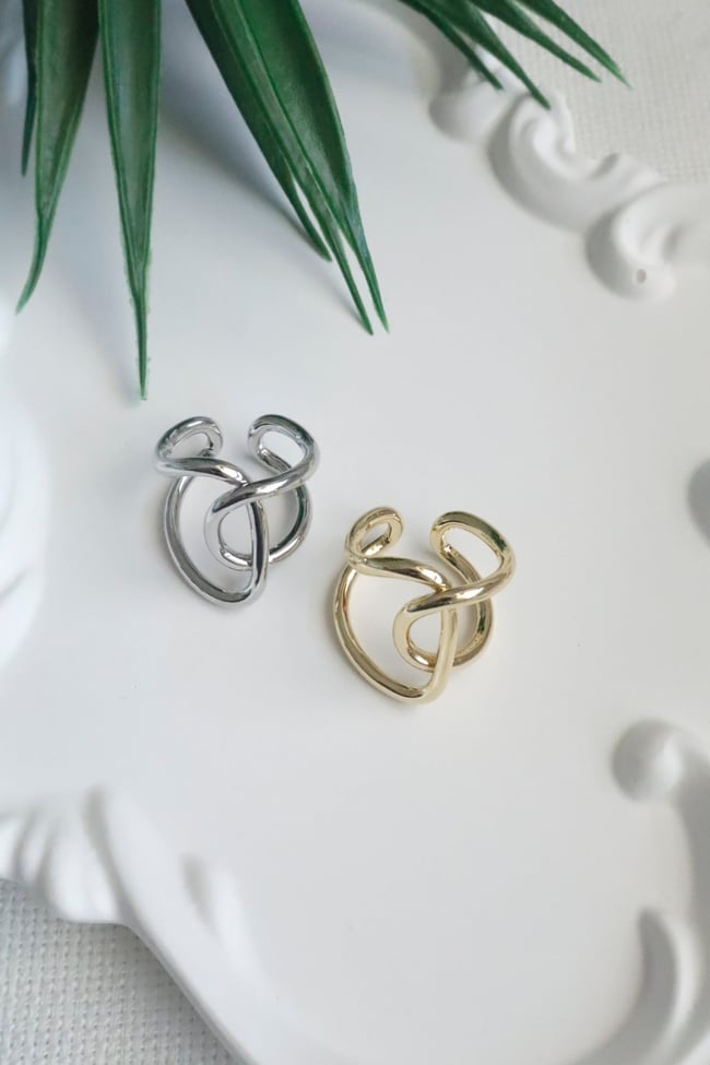 Kadın Yüzük Double Minimalist Ayarlanabilir Yüzük