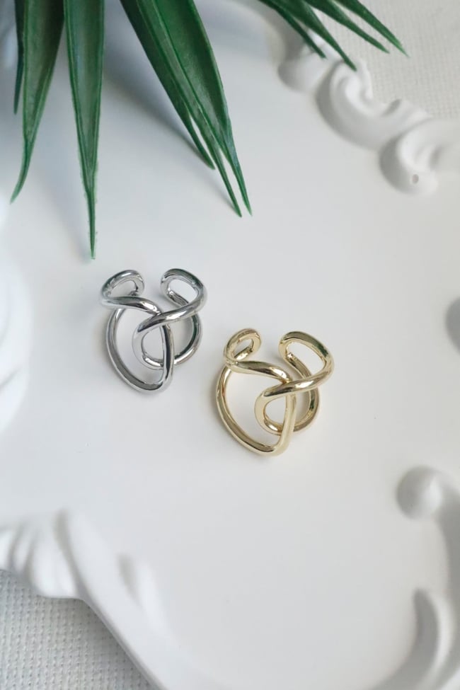 Kadın Yüzük Double Minimalist Ayarlanabilir Yüzük
