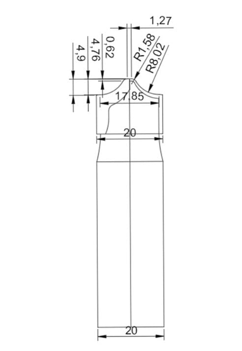 DİA KAPAK MODEL - 20 x 16,6 x 20 x Z:2 (FAVORİ MODEL)