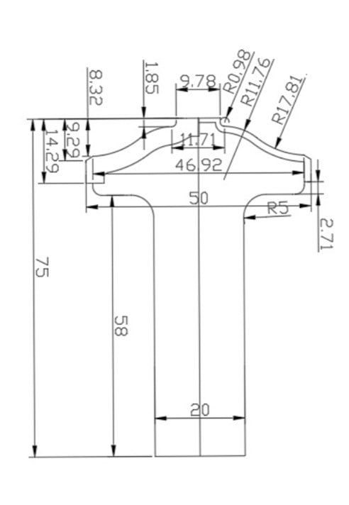DİA KAPAK MODEL - 50 x 14,2 x 20 x Z:2