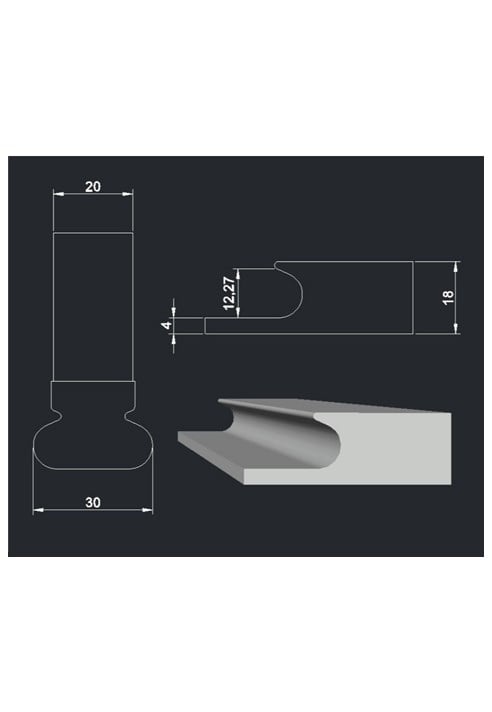 DİA KULP LAKE BOYA - 30 x 19,6 x 20 x R 4,5 x Z:2 